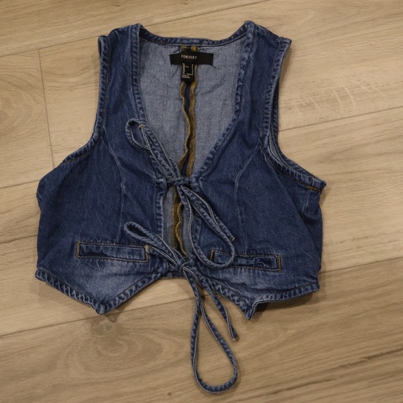 Forever 21 Denim Vest - Picture 3 of 6
